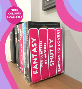 Book Genre Stack Acrylic Bookend Home Decor