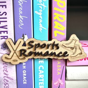 Book Gift | Sports Romance Genre Divider Bookshelf Sign | Book Lover