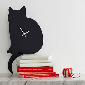 Cat Clock With Wagging Tail