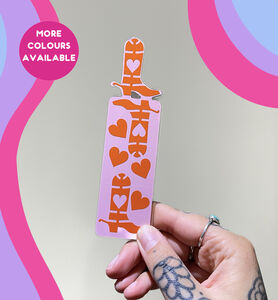 Cowboy Boot Acrylic Bookmark Accessory