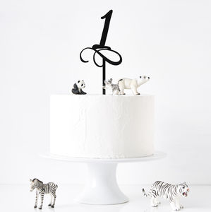 Decorative Birthday Age Cake Topper