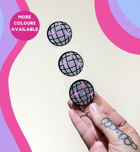 Disco Ball Clear Acrylic Bookmark Accessory