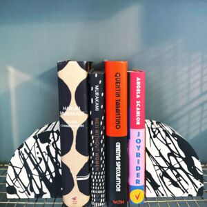 Graffiti Black And White Bookends