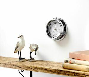 Handmade Classic Tide Clock In Chrome