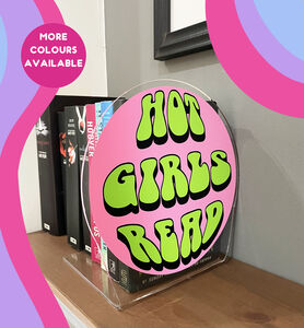 Hot Girls Read Acrylic Bookend Home Decor