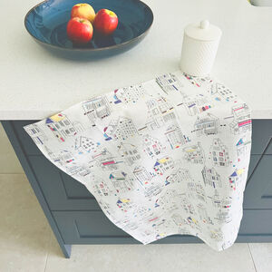 Houses Tea Towel