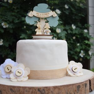 Personalised Bride And Groom Wedding Cake Topper