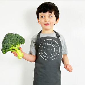 Personalised Children's Chef Apron: Minimalist Style