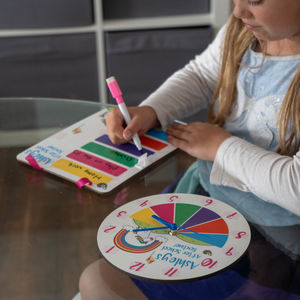 Personalised Childs Clock And Schedule Planner Set