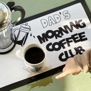 Personalised Coffee Club Mat