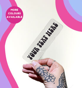 Personalised Custom Acrylic Bookmark Accessory
