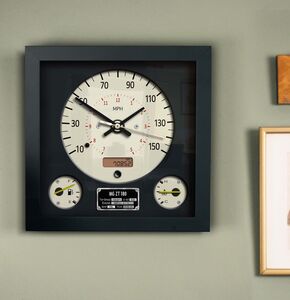 Personalised Hand Made Wall Clock Based On The Mg Zt180 Speedometer