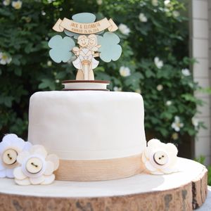 Personalised Motorbike Wedding Cake Topper