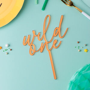Wild One First Birthday Cake Topper