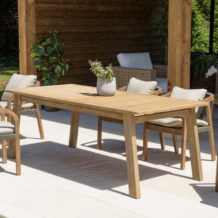 CELESTIN - Acacia garden dining table 200x95cm