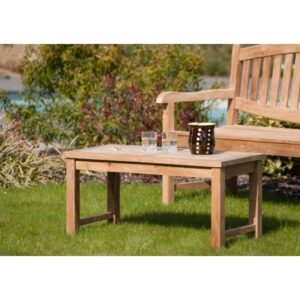 FUN - Rectangular garden coffee table 90x45cm in teak wood FUN - Rectangular garden coffee table 90x45cm in teak wood