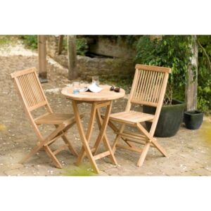 FUN - Round folding garden table for 2 people, 60 x 60 cm, teak FUN - Round folding garden table for 2 people, 60 x 60 cm, teak