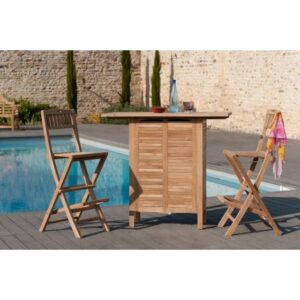 FUN - Teak wood garden bar
