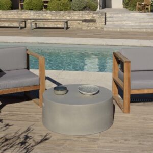 HECTOR - Round coffee table 79x79cm concrete