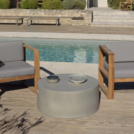 HECTOR - Round coffee table 79x79cm concrete