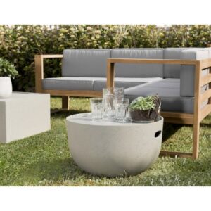 HECTOR - Round concrete garden coffee table 58x58 cm