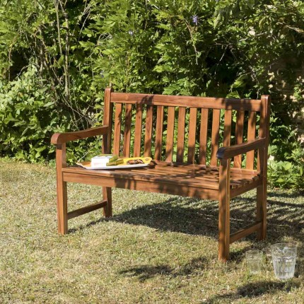 MAEVA - Java garden bench in oiled teak wood