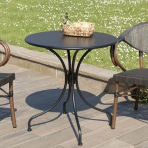 VIANNEY - Round garden table for 2 people, 70 x 70 cm