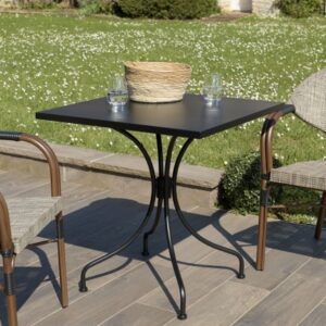 VIANNEY - Square garden table for 2 people, 70 x 70 cm